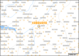 map of Kabawana