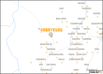 map of Kabayédou