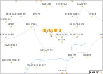 map of Kabé Sano