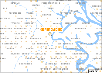 map of Kabirājpur
