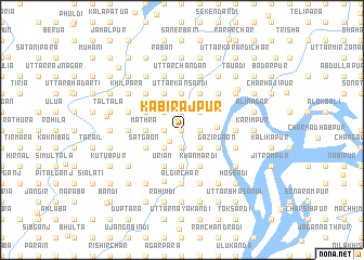 map of Kabirājpur