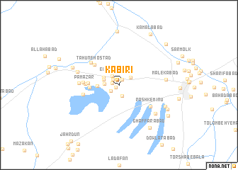 map of Kabīrī