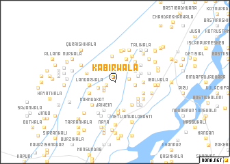 map of Kabīrwāla