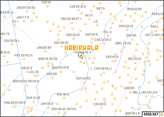 map of Kabīrwāla