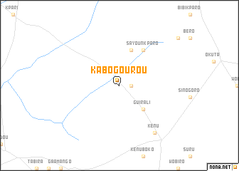 map of Kabogourou