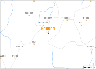map of Kabona