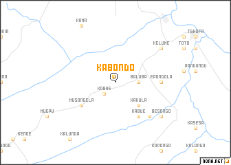 map of Kabondo