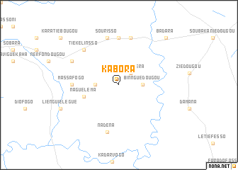 map of Kabora