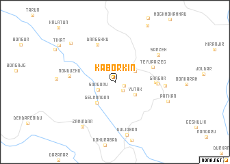 map of Kaborkīn