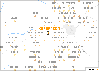 map of Kaborokpo