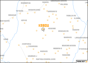 map of Kabou