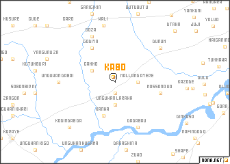 map of Kabo