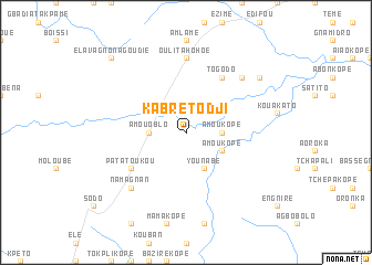 map of Kabré Todji