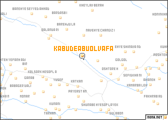 map of Kabūd-e Abū ol Vafā