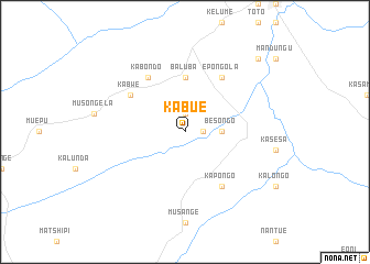 map of Kabue