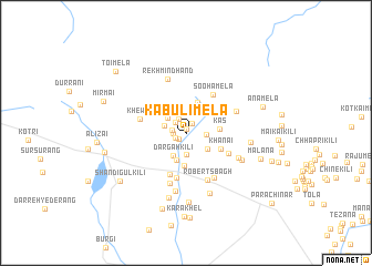 map of Kābuli Mela