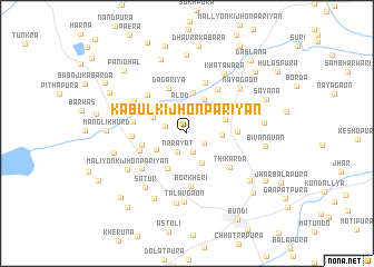 map of Kābul ki Jhonpariyān