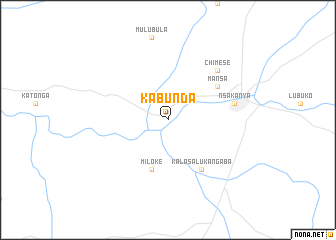 map of Kabunda