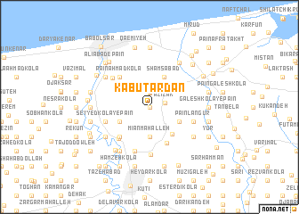 map of Kabūtardān