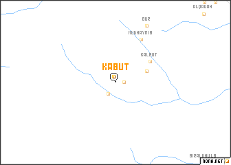 map of Kabut