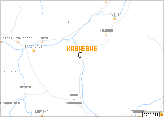 map of Kabwebwe