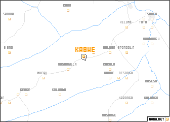 map of Kabwe