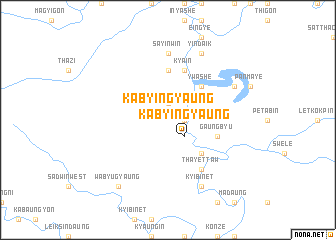 map of Kabyingyaung