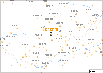 map of Kačari