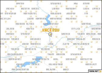 map of Kaceřov