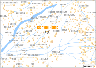 map of Kāchhi Māna