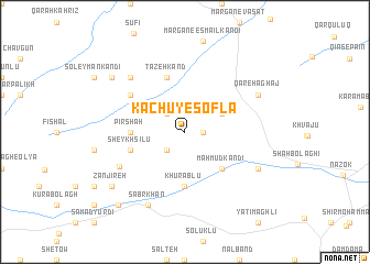 map of Kachū-ye Soflá