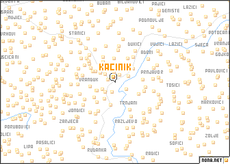 map of Kačinik
