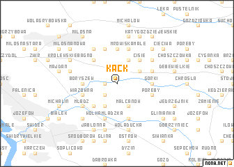 map of Kąck