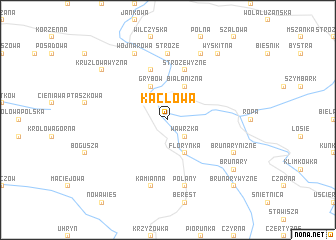 map of Kąclowa