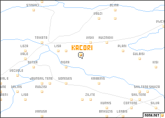 map of Kačori