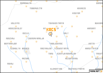 map of Kács