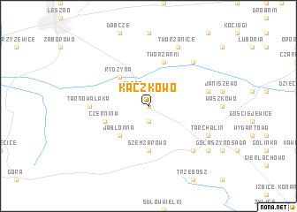map of Kaczkowo
