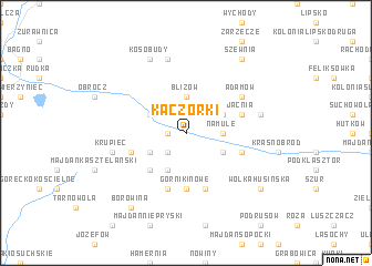 map of Kaczórki