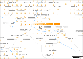 map of Kadadora Udagammedda