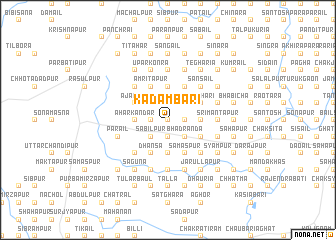 map of Kadambāri