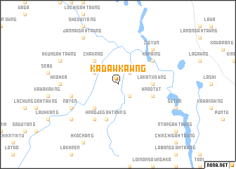 map of Kadawkawng