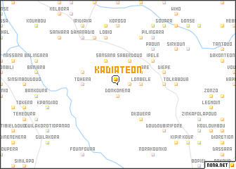 map of Kadiatéon