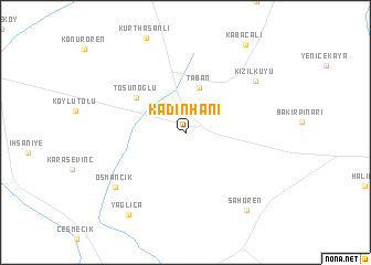 map of Kadınhanı