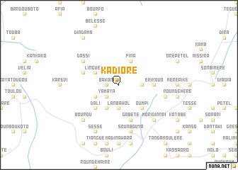map of Kadioré