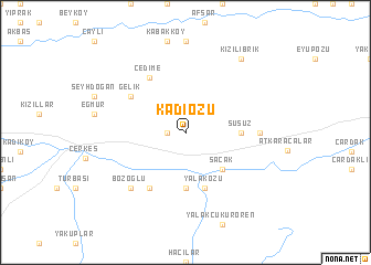 map of Kadıözü