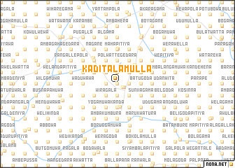 map of Kaditalamulla