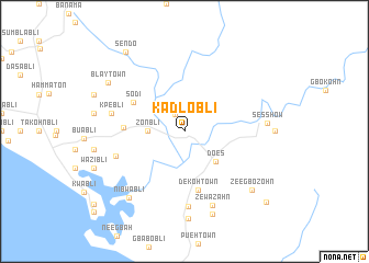 map of Kadlobli