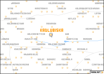 map of Kadłubiska