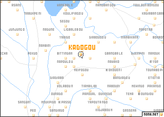 map of Kadogou