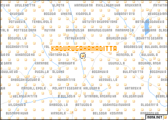 map of Kadurugahamaditta